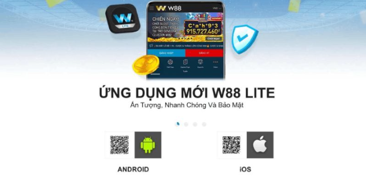 Những thiết bị hỗ trợ tải app W88